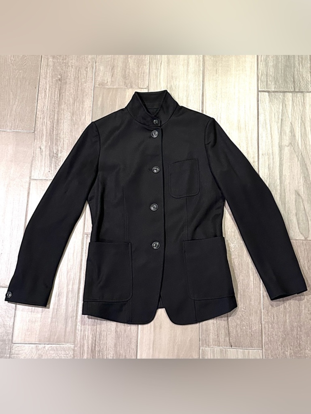 Rag & Bone Women’s Black Sid Pique Jacket Blazer Size 4 - Picture 3 of 9